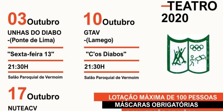 VII Festival “Vamos ao Teatro” 2020 arranca a 19 de Setembro