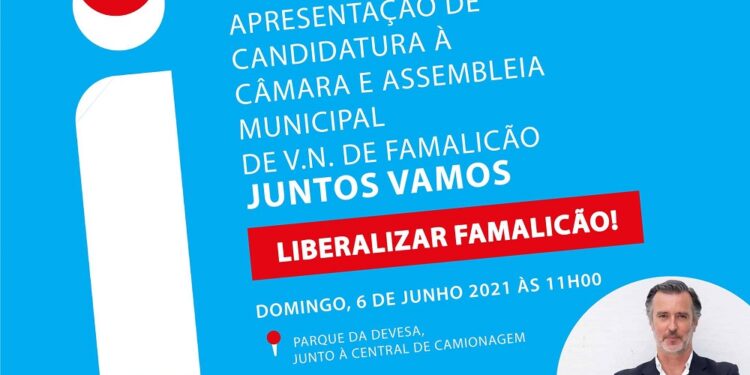 Núcleo de Iniciativa Liberal de Famalicão, apresenta os Candidatos Autárquicos no próximo domingo
