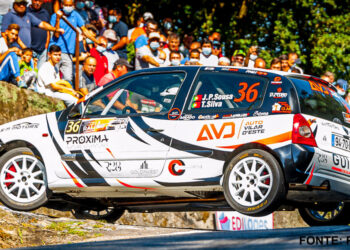 João Pedro Sousa e Tiago Silva no Rali de Santo Tirso 2021