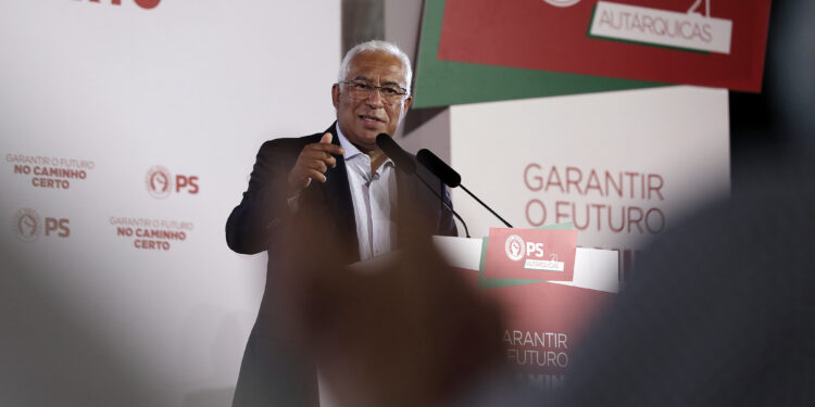 Comício com António Costa no Parque de Sinçães