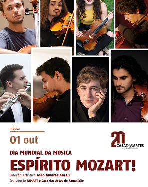 Casa das Artes celebra Dia Mundial da Música com Mozart