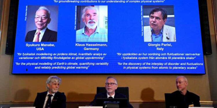 Prémio Nobel da Física para três cientistas pelo contributo na compreensão de sistemas físicos complexos