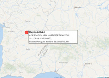 Aviso de Sismo Sentido no Continente