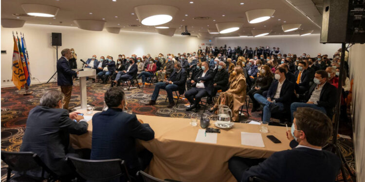 Paulo Rangel no distrito de Braga