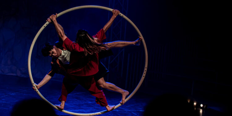 A magia do circo de Natal com Aquarela