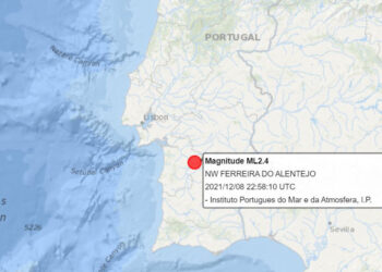 Aviso de sismo sentido no Continente