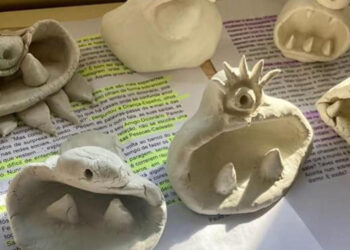 Alunos da Didáxis recriam monstro da mitologia Grega