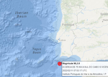 Sismo de 3,8 na escala de Richter sentido nos concelhos de Lagoa e Portimão