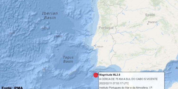 Sismo de 3,8 na escala de Richter sentido nos concelhos de Lagoa e Portimão