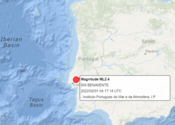 Sismo de 2,4 na escala de Richter sentido em Benavente