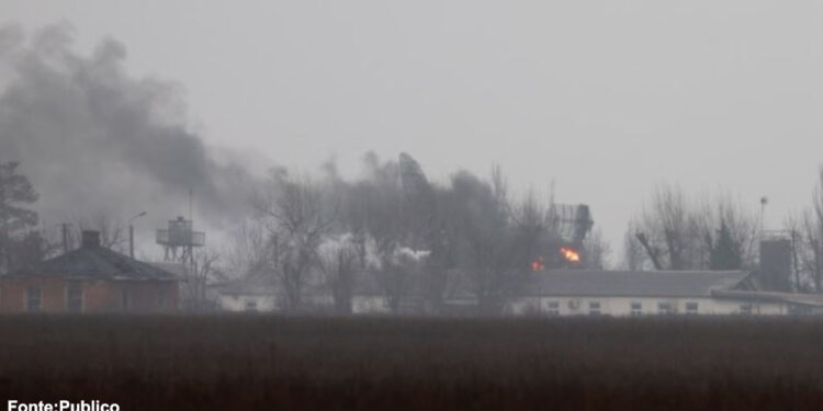 Começou a invasão e bombardeamento da Rússia na Ucrânia