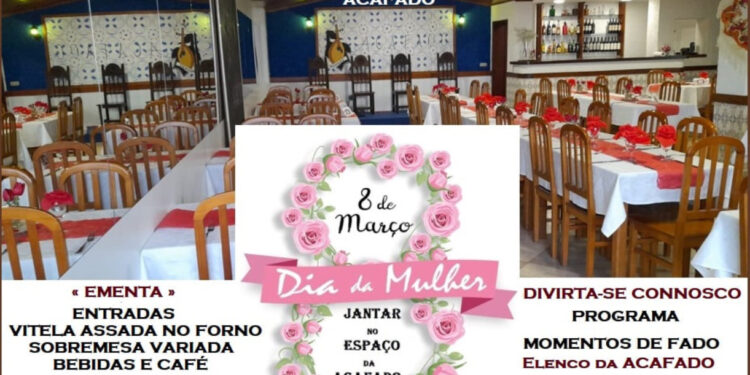 ACAFADO organiza jantar do Dia da Mulher