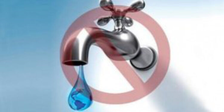 Corte de água em Joane