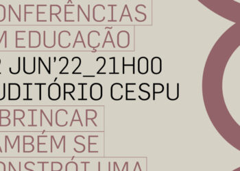 Debate sobre as escolas como espaço para brincar