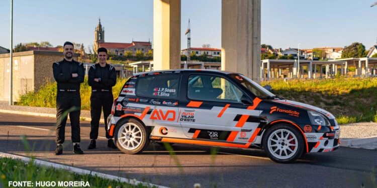 João Pedro Sousa e Tiago Silva no Rali de Famalicão