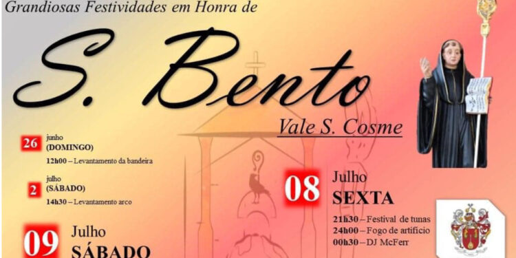Vale S. Cosme presta homenagem a S. Bento