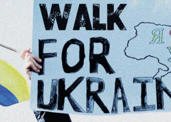 Caminhada solidária apoia educação na Ucrânia