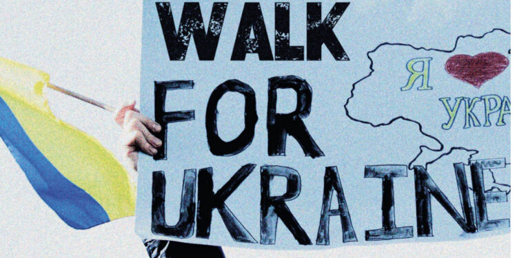 Caminhada solidária apoia educação na Ucrânia