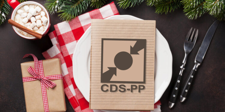 Luz de Natal no jantar centrista