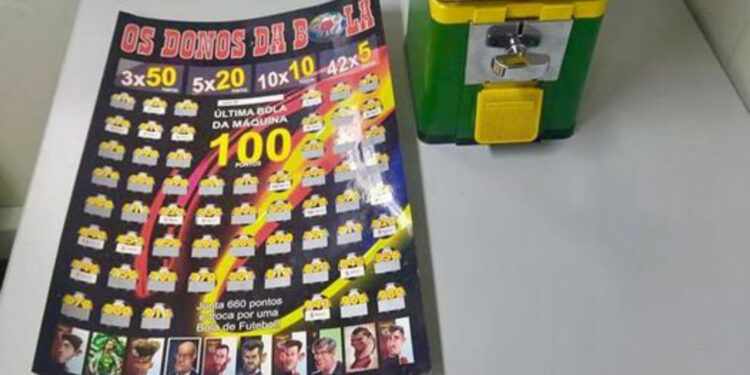 Braga: Apreensão de máquina de jogo ilegal