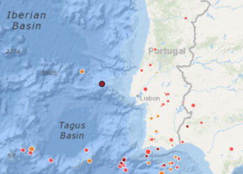 Sismos registados em Portugal