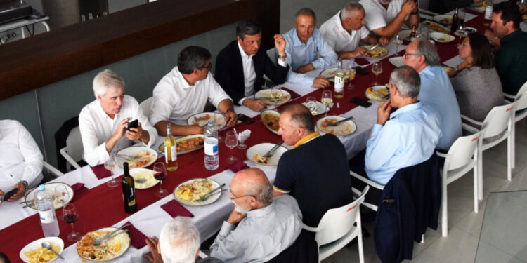 Leonel entre empresários