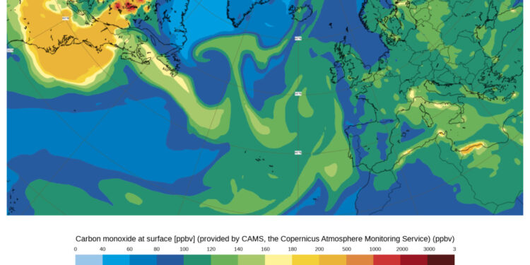 Gases e partículas vêm para Portugal