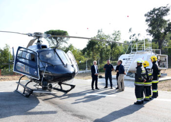 Helicóptero em Famalicão