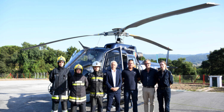 Helicóptero em Famalicão