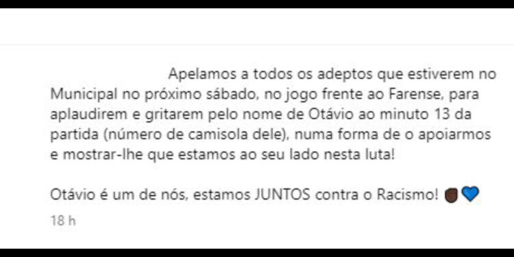 Otávio é alvo de ofensas