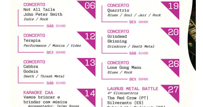 Propostas culturais no Louro