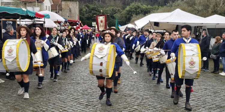 Festa molhada em Landim
