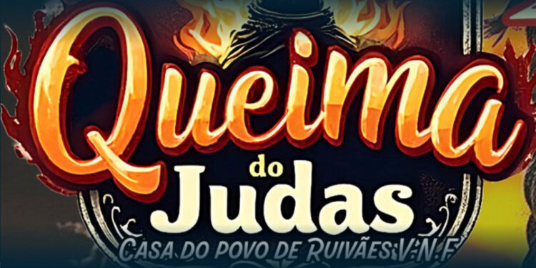 Judas é queimado em Ruivães