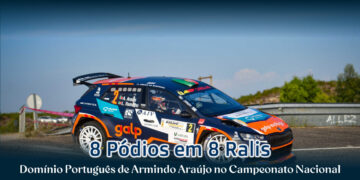 8 Pódios em 8 Ralis