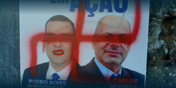 Cartazes do CHEGA Danificados