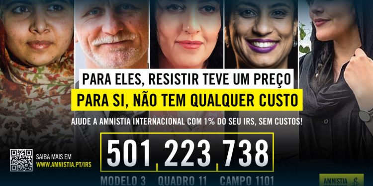 Amnistia Internacional apela à consignação de 1% do IRS