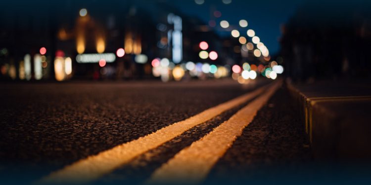 Obras na EN14 em Braga em período noturno