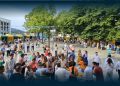 Telhado uniu-se em fim de semana de festa