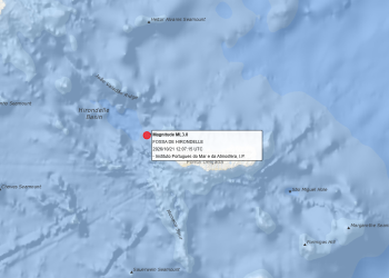 Sismo de Magnitude 3,0 Nos Açores