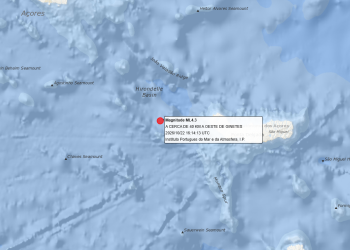 Sismo de magnitude 4.3 registado nos Açores