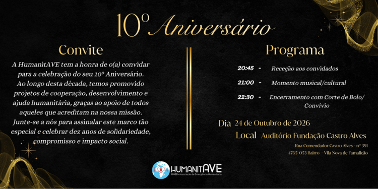 HumanitAVE com Cerimónia Comemorativa